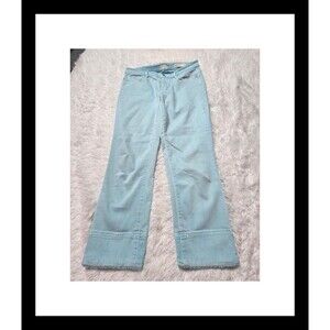 J.Jill Denim Blue Authentic Fit Stretch Cropped Pants Size 8 30x24